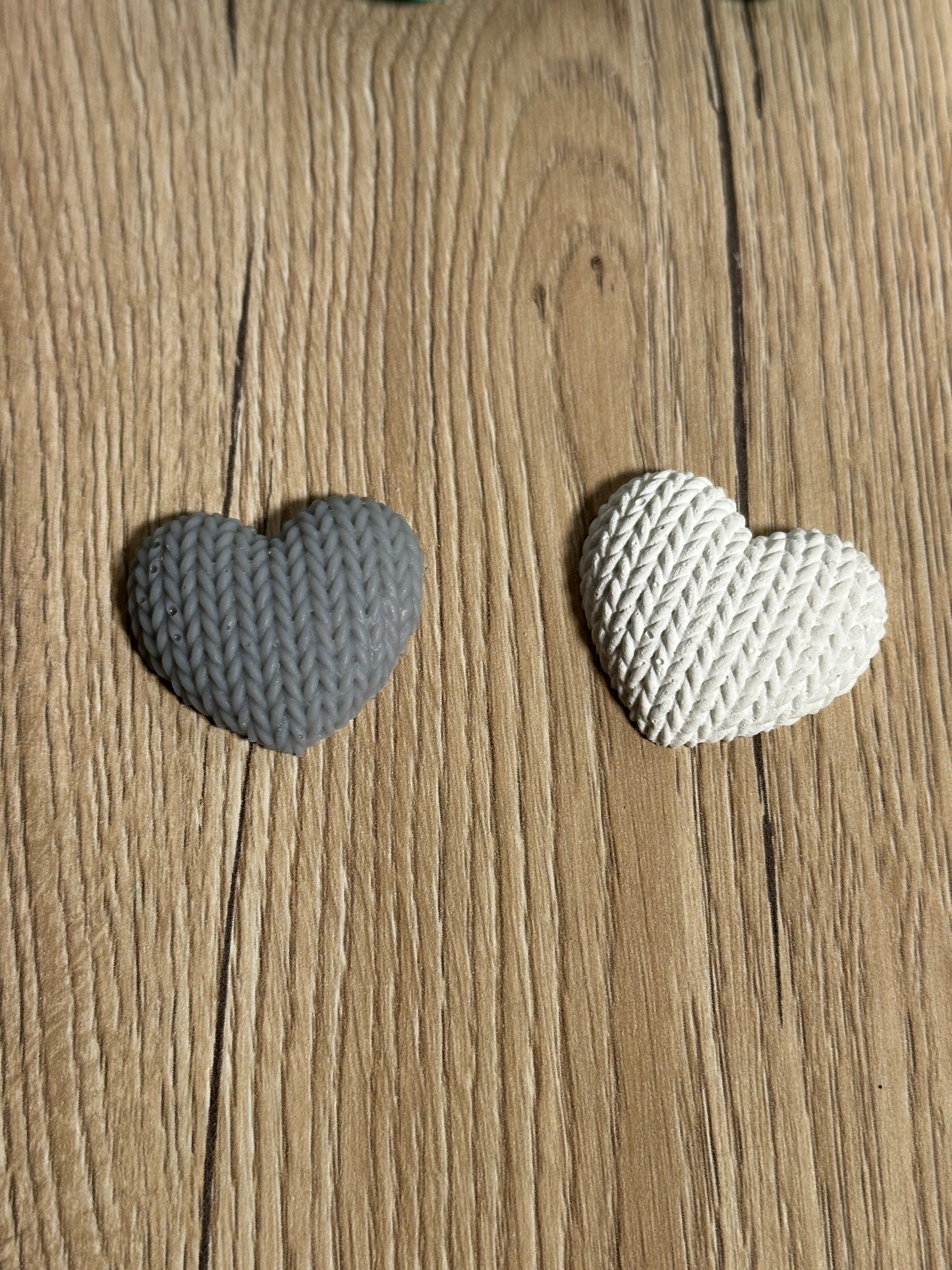 Stampo in silicone - Cuori all'uncinetto