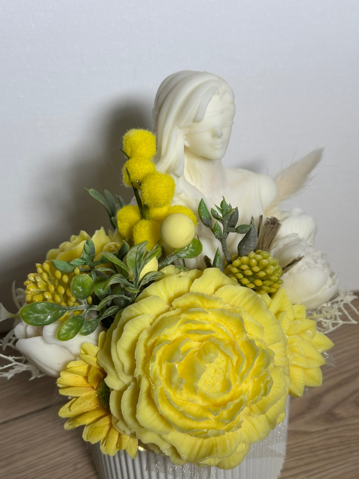 Woman in Yellow Bouquet