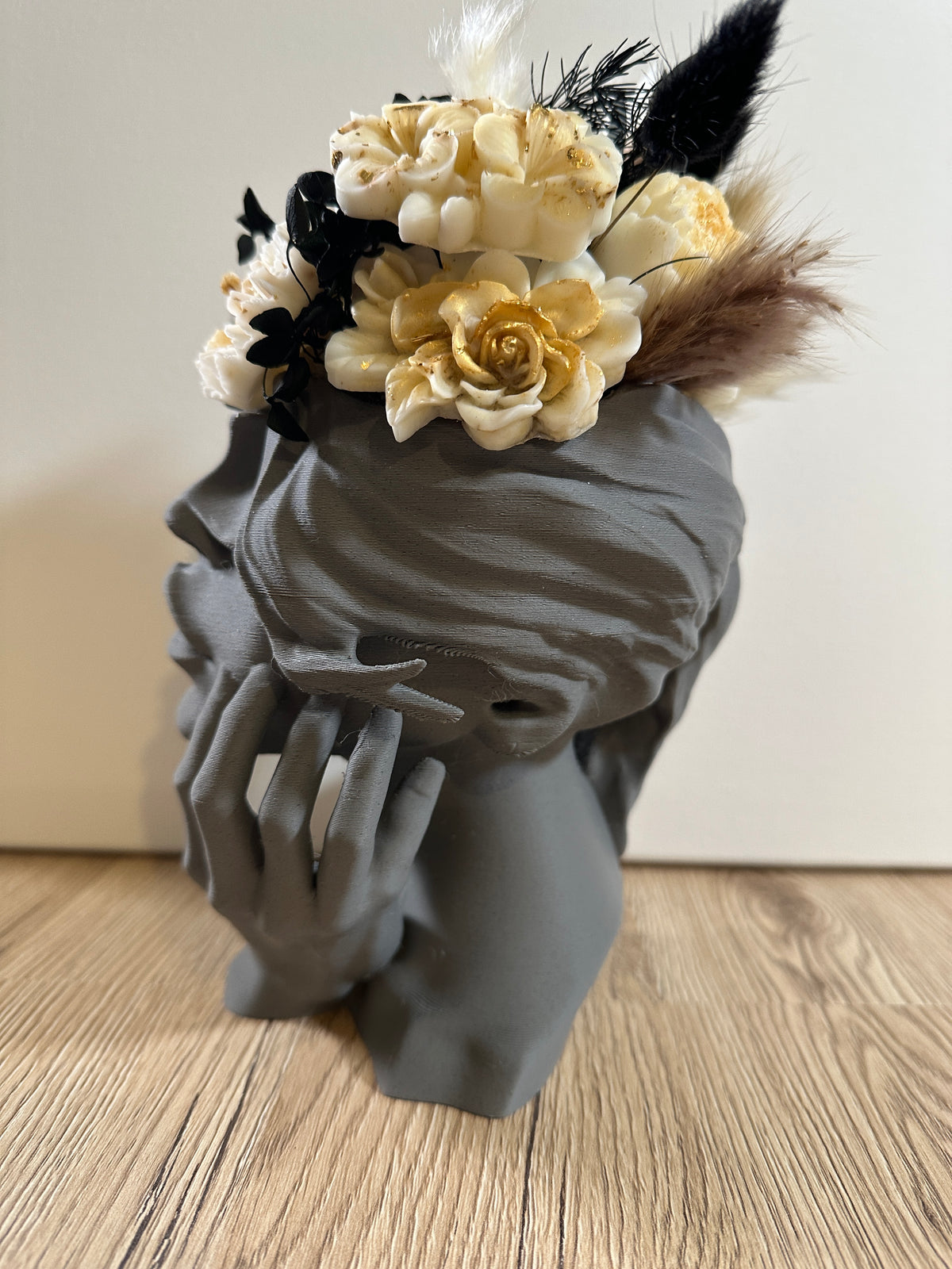 Grey and Gold Lady Luck Bouquet