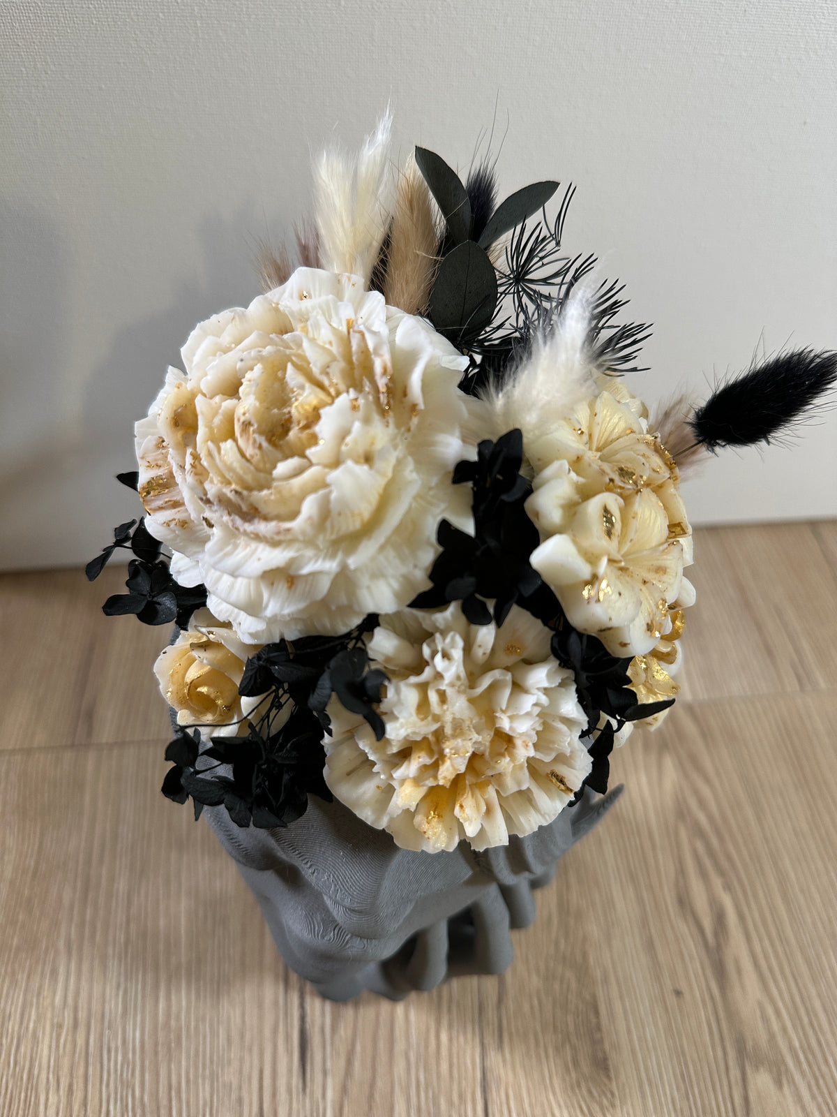 Grey and Gold Lady Luck Bouquet