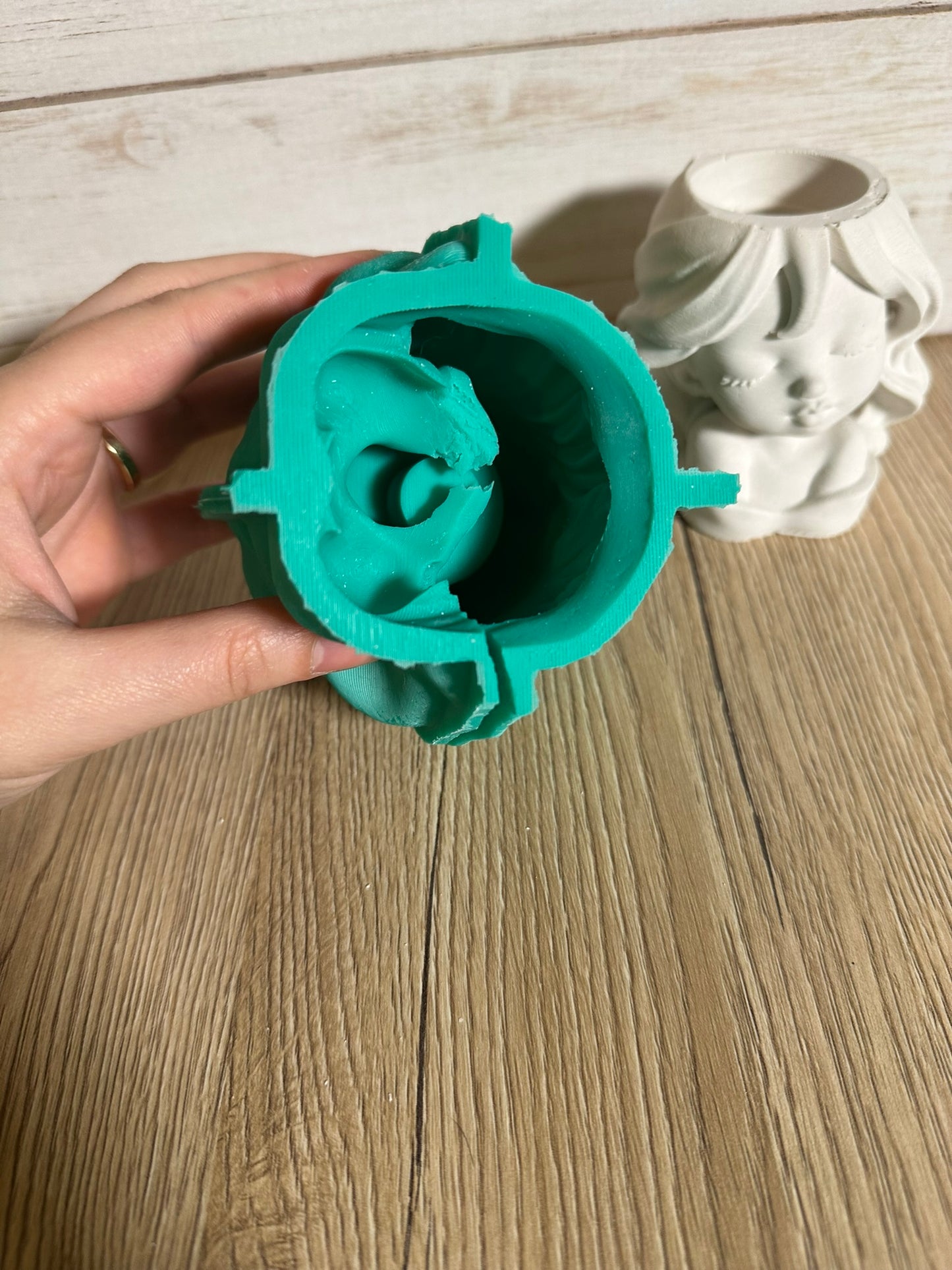 Stampo in silicone - Vaso con Bambina