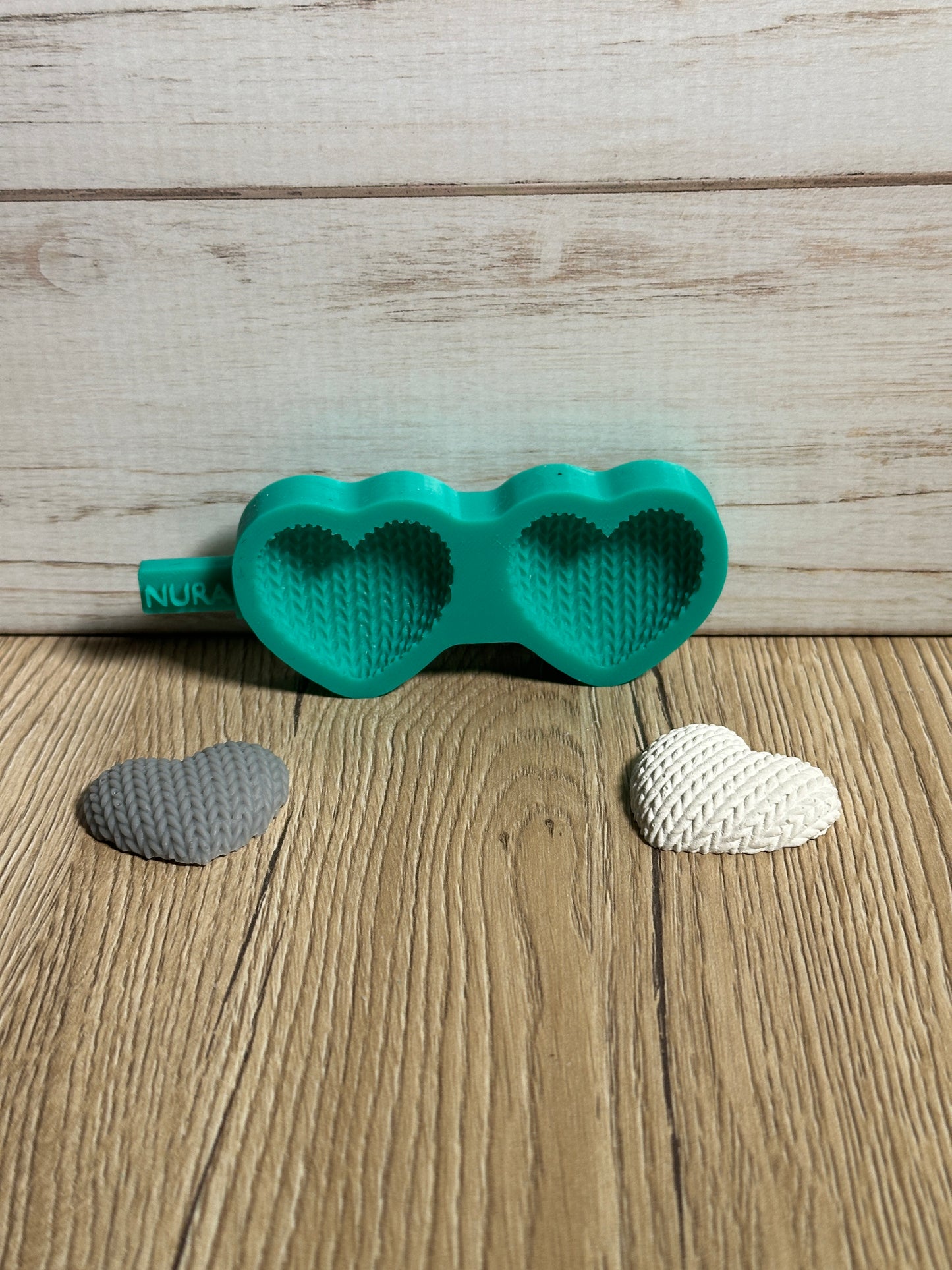 Stampo in silicone - Cuori all'uncinetto