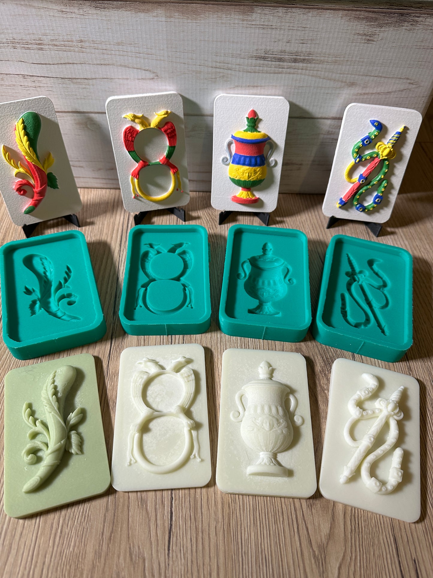 Stampo in silicone - Set 4 Assi Carte Napoletane