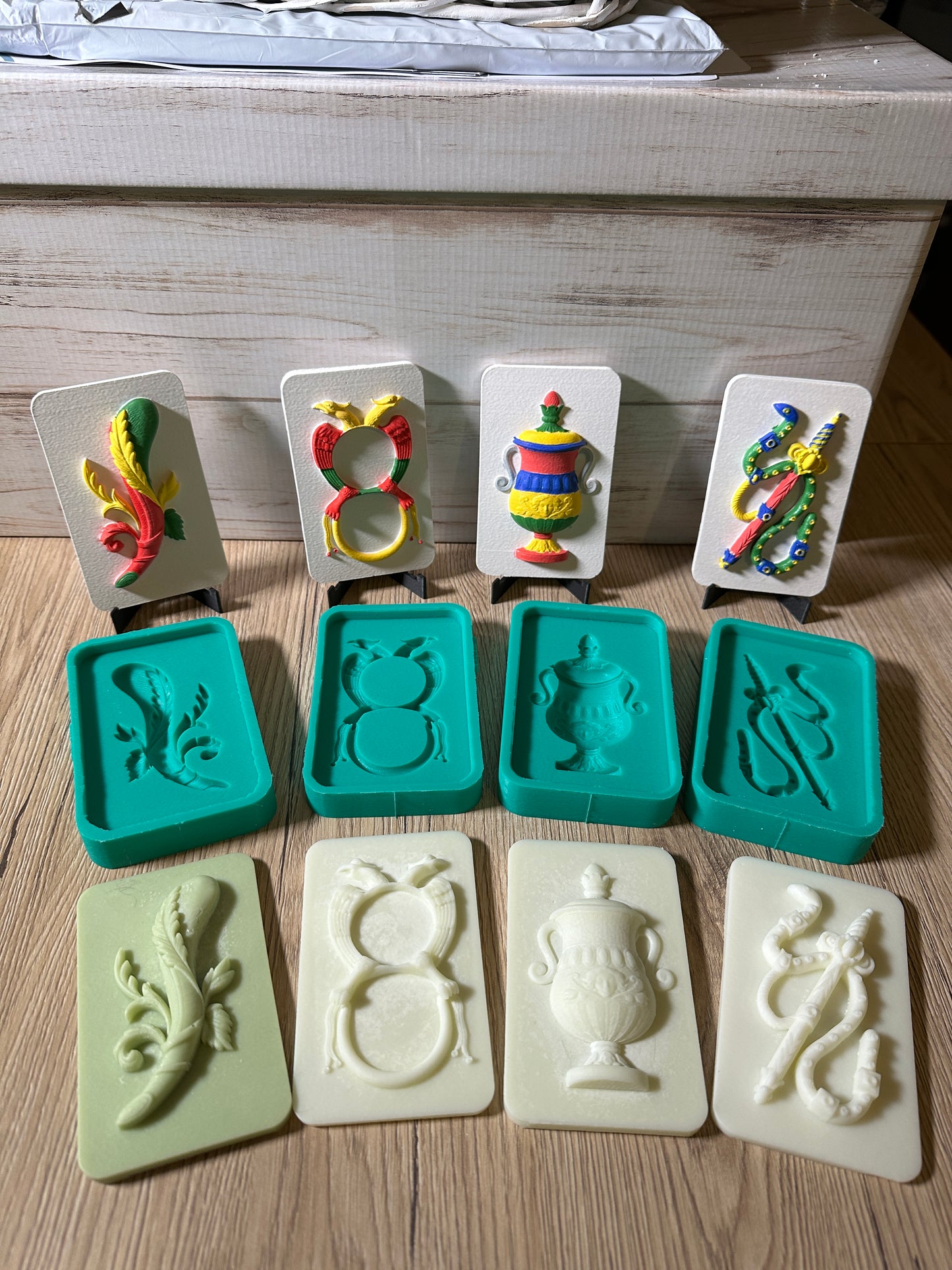 Stampo in silicone - Set 4 Assi Carte Napoletane