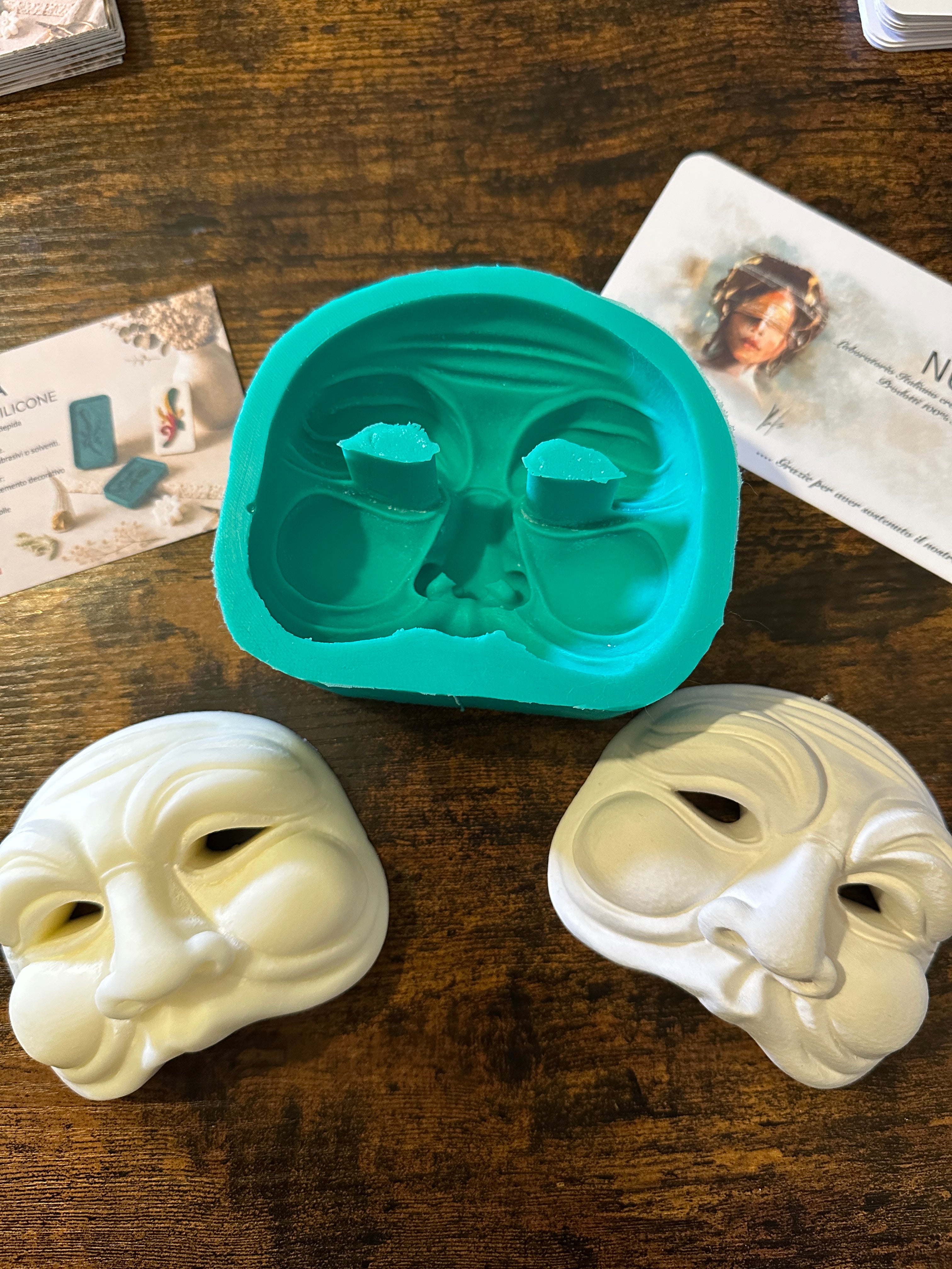 Stampo in silicone - Maschera Pulcinella