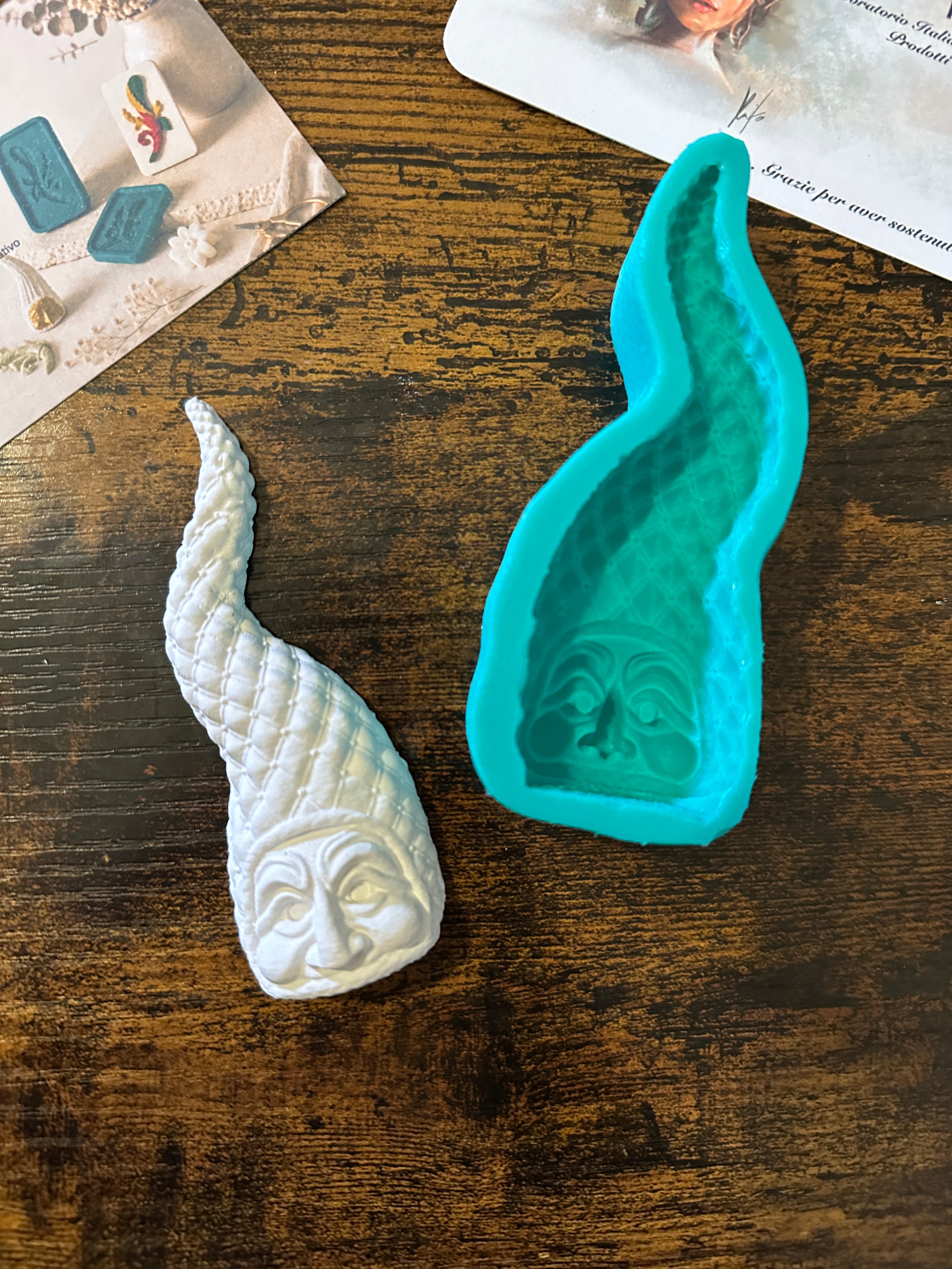 Stampo in silicone - Cornetto Pulcinella Trapuntato