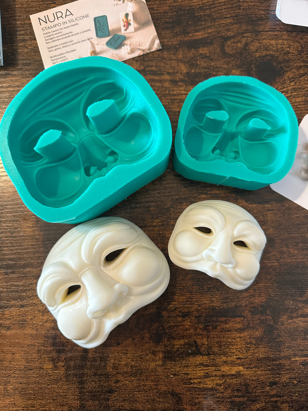 Stampo in silicone - Maschera Pulcinella
