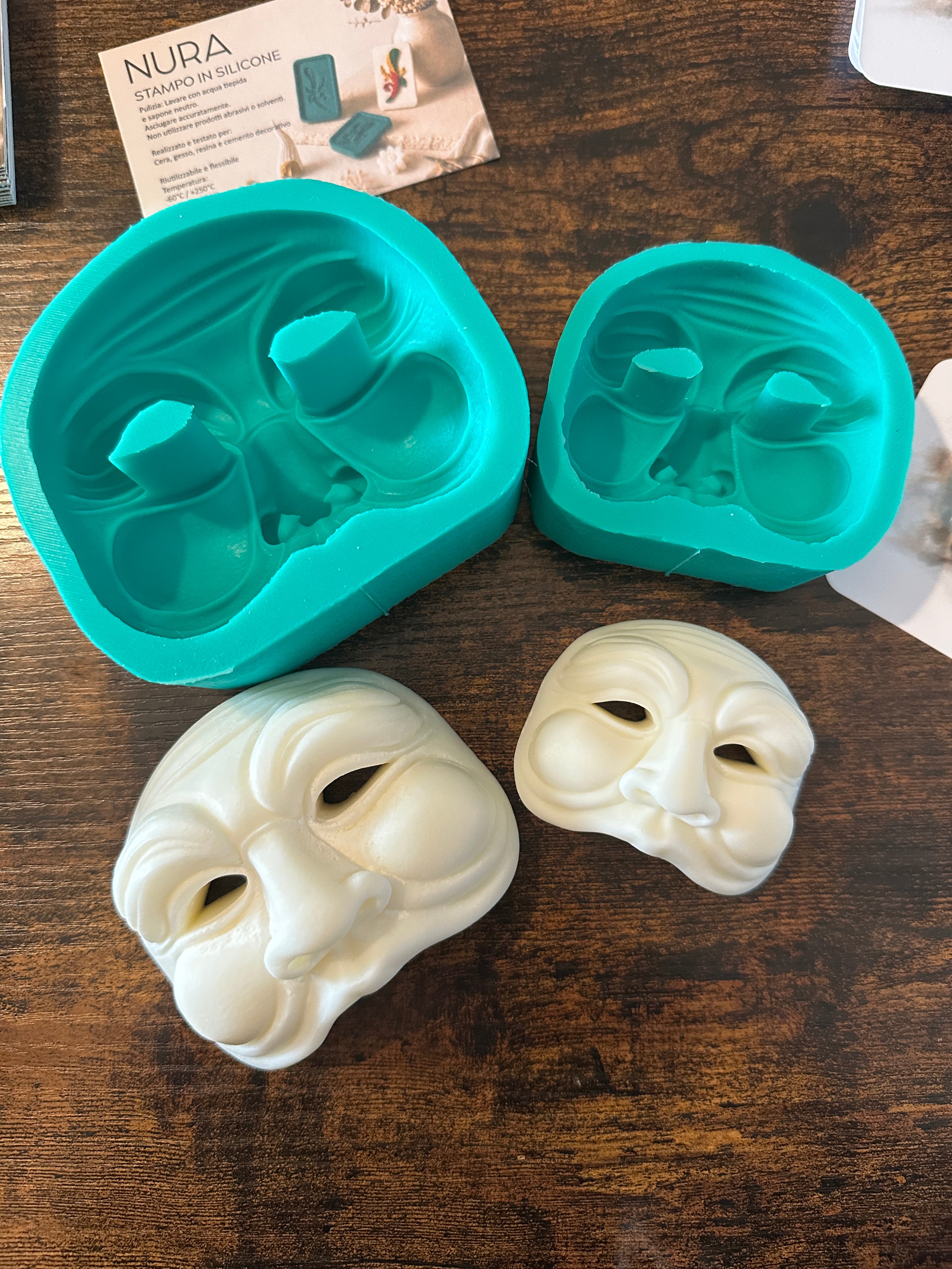 Stampo in silicone - Maschera Pulcinella