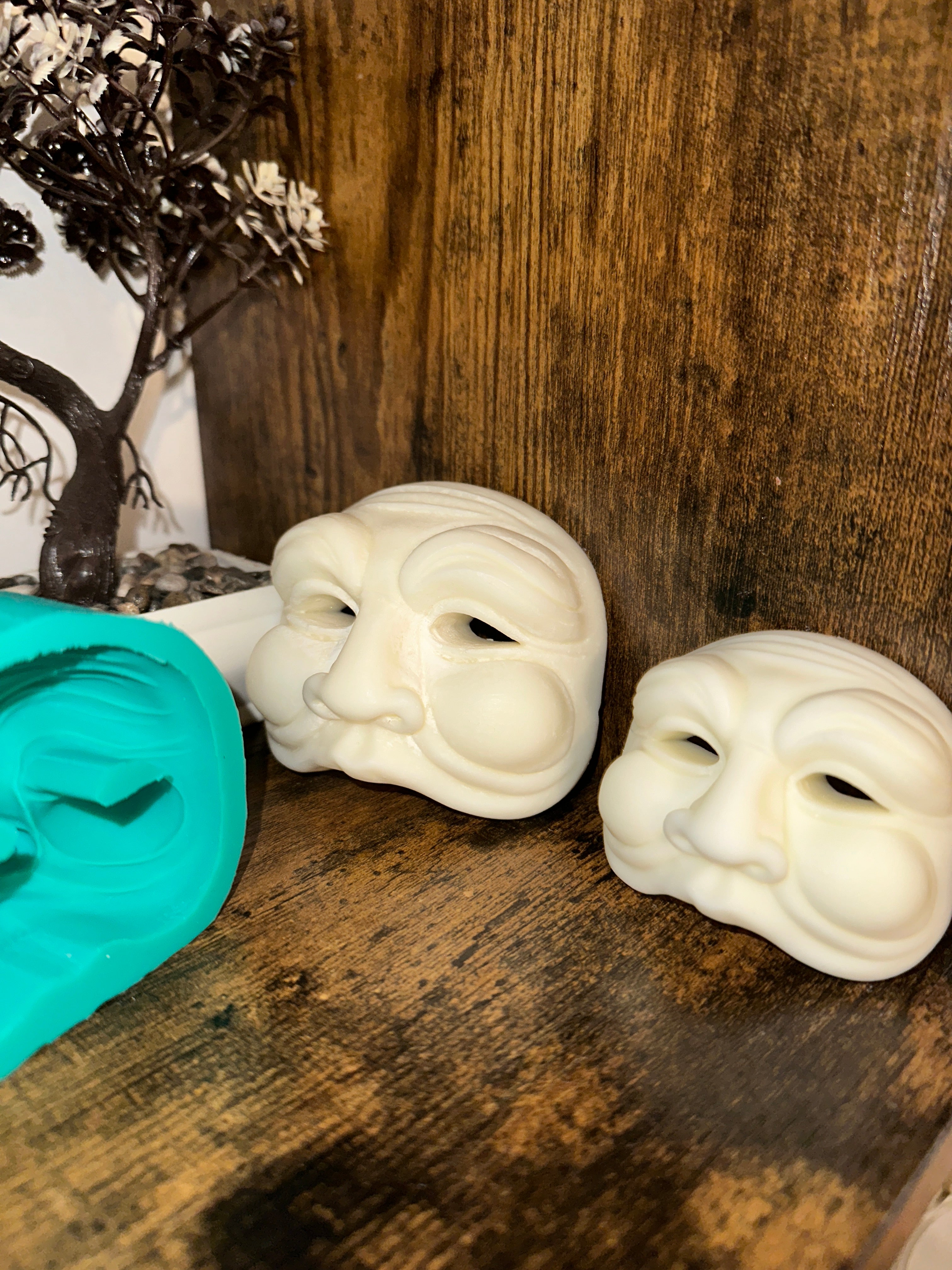 Stampo in silicone - Maschera Pulcinella