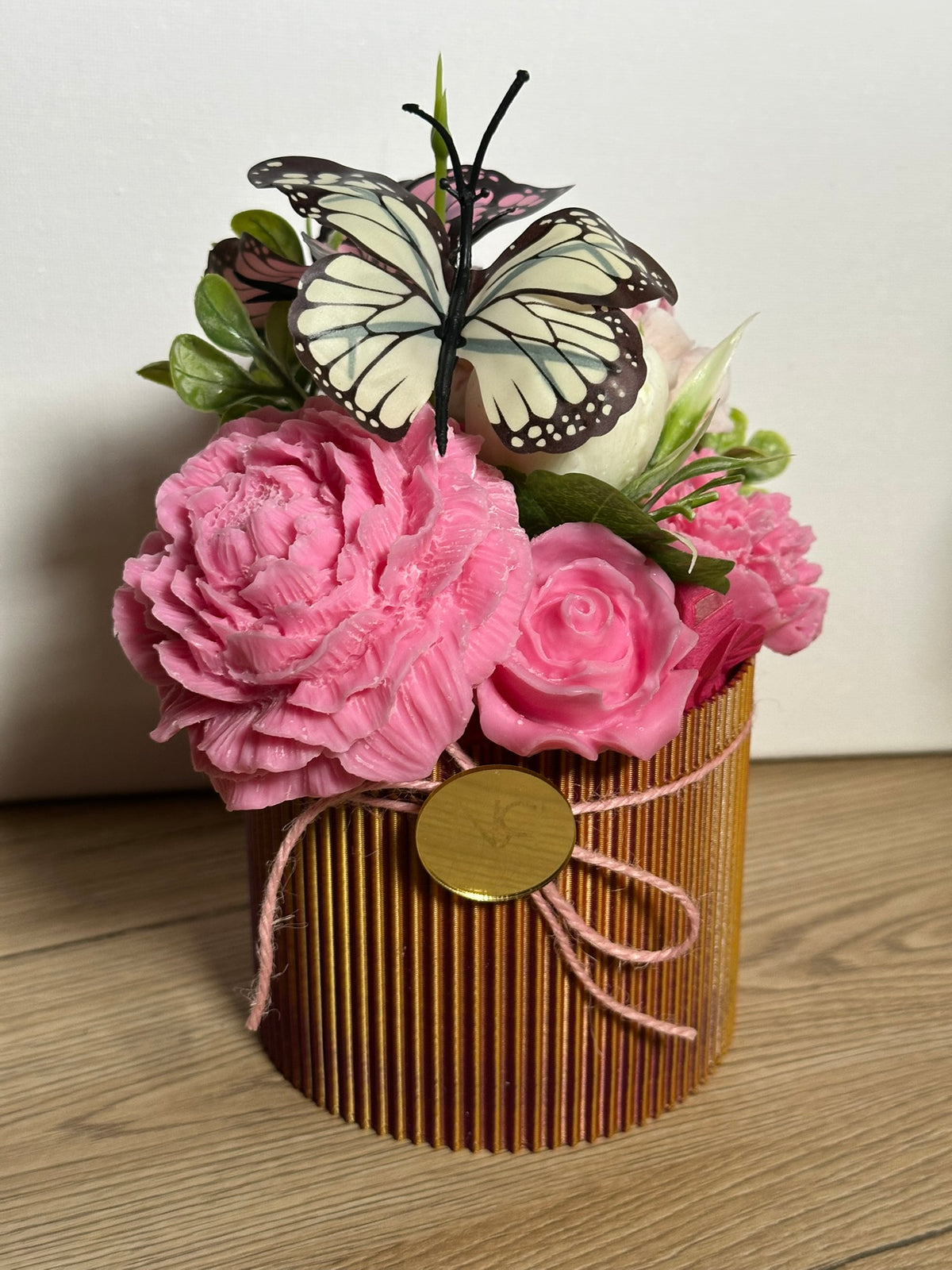 Bouquet rosa e arancio