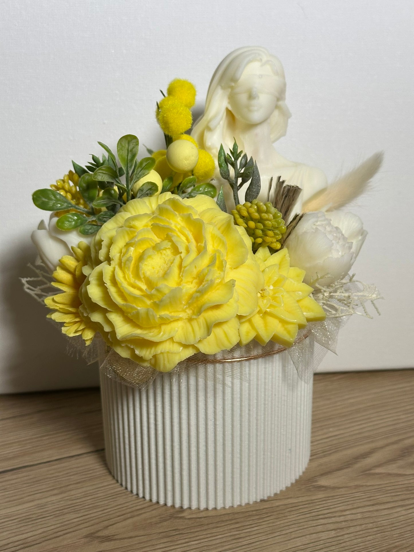 Woman in Yellow Bouquet