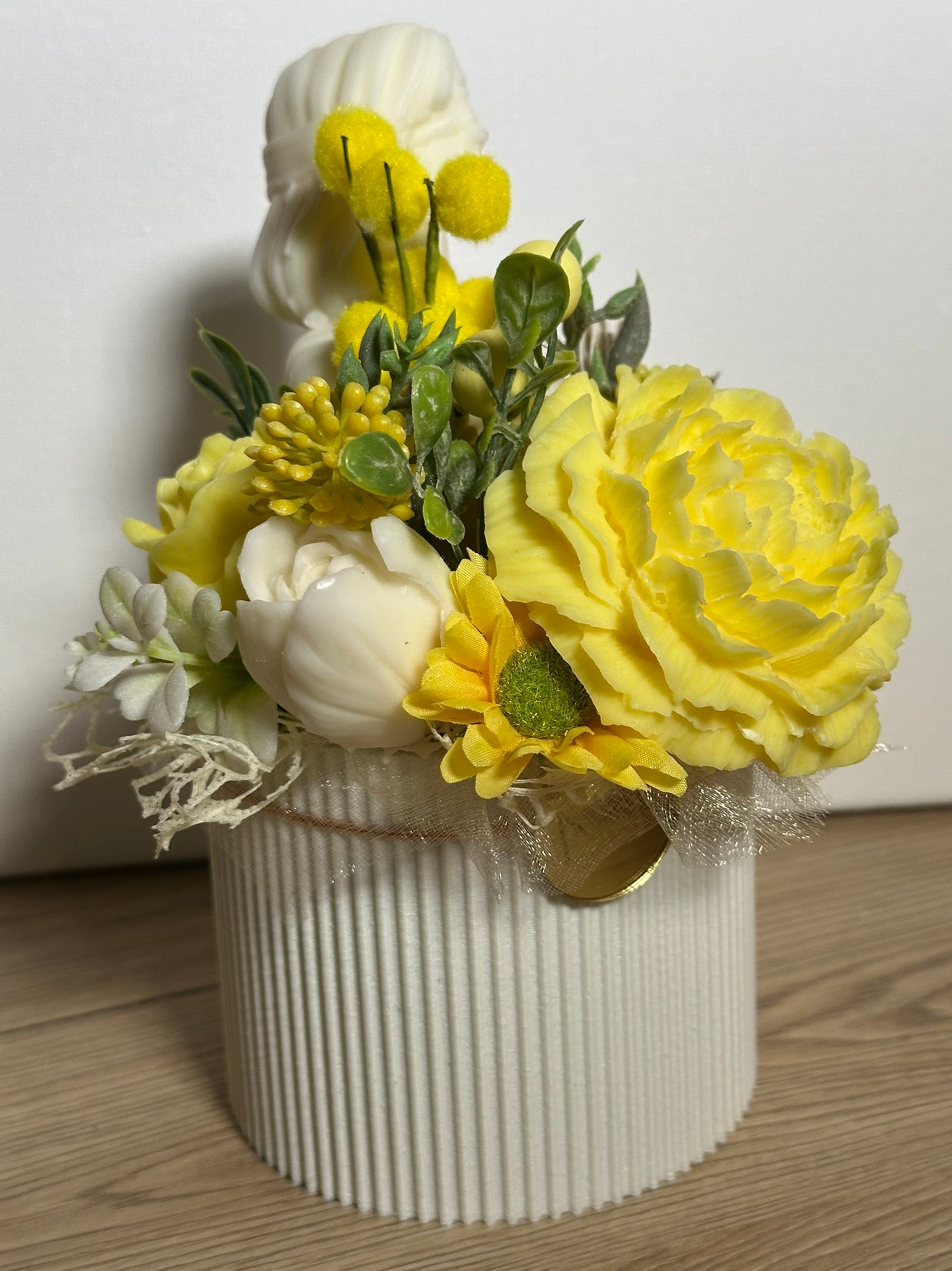 Woman in Yellow Bouquet