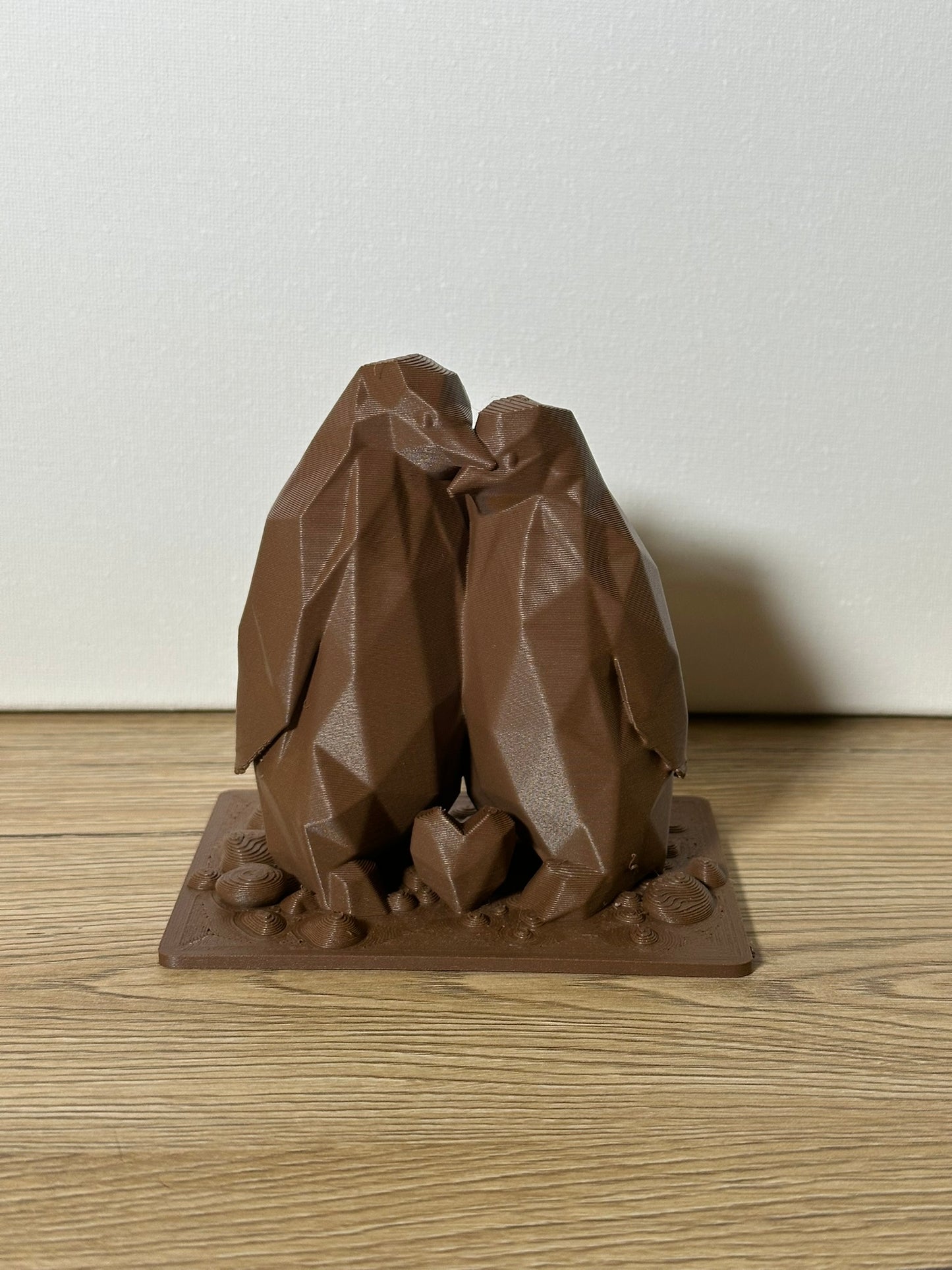 Scultura Pinguini Innamorati